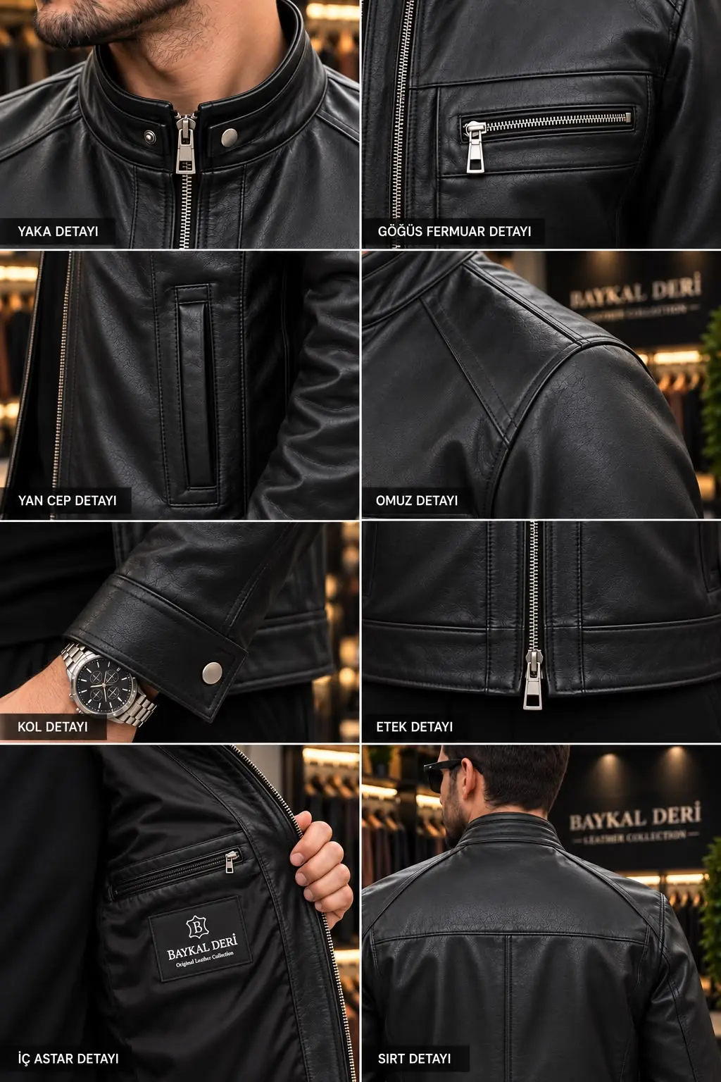 031 MODEL DERİ CEKET
