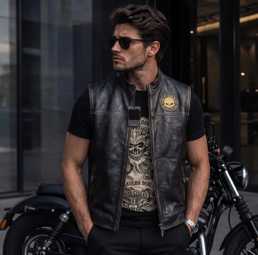 KURUKAFA HARLEY DAVİDSON BİKER'S YELEK