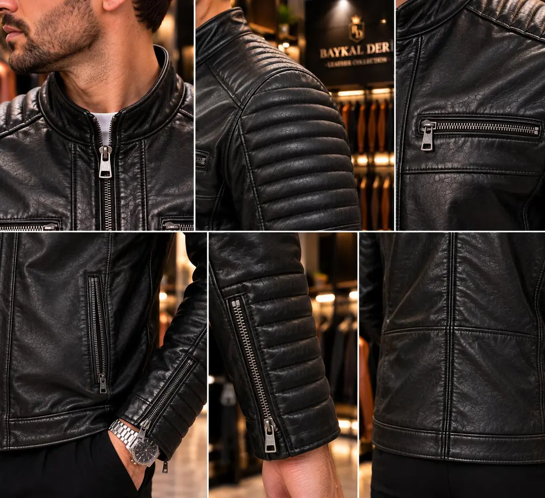 061 MODEL SPOR DERİ CEKET