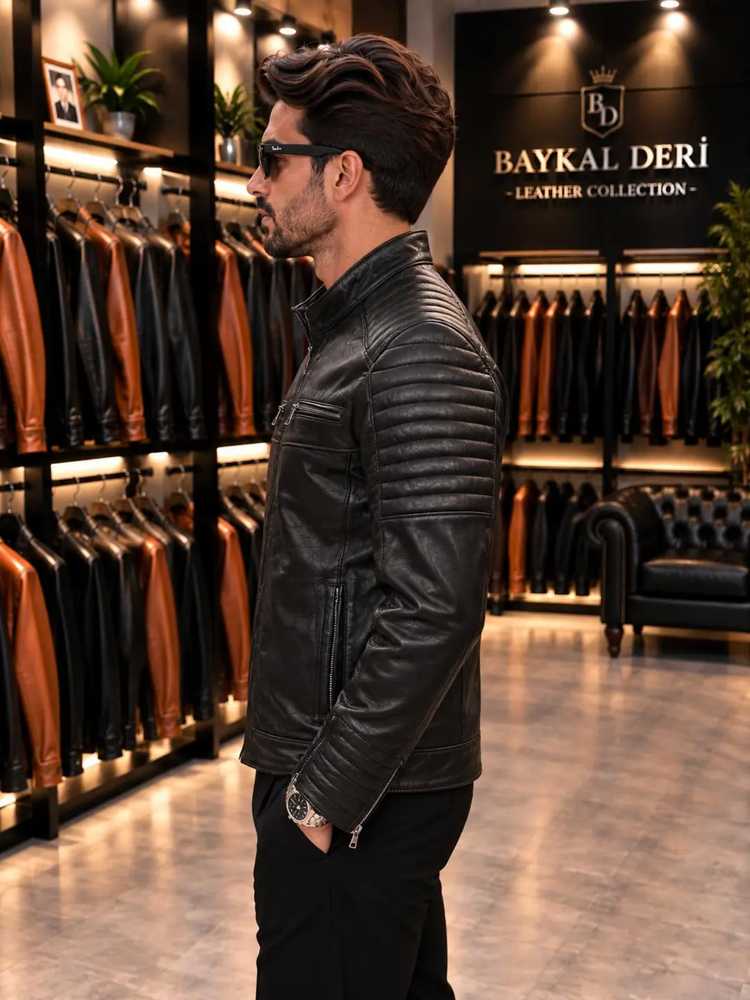 061 MODEL SPOR DERİ CEKET